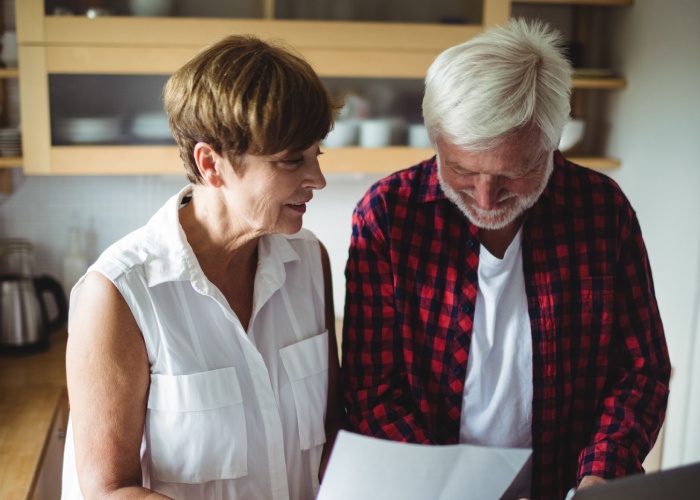 downsizing older couple