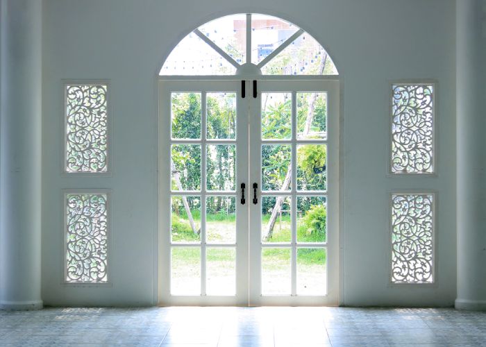 glass front door