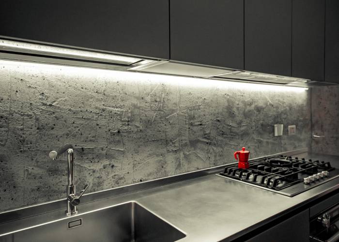 Microcement in kitchen
